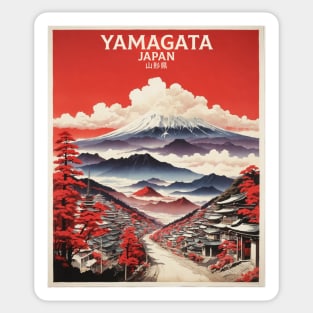 Yamagata Japan Travel Vintage Tourism Poster Sticker